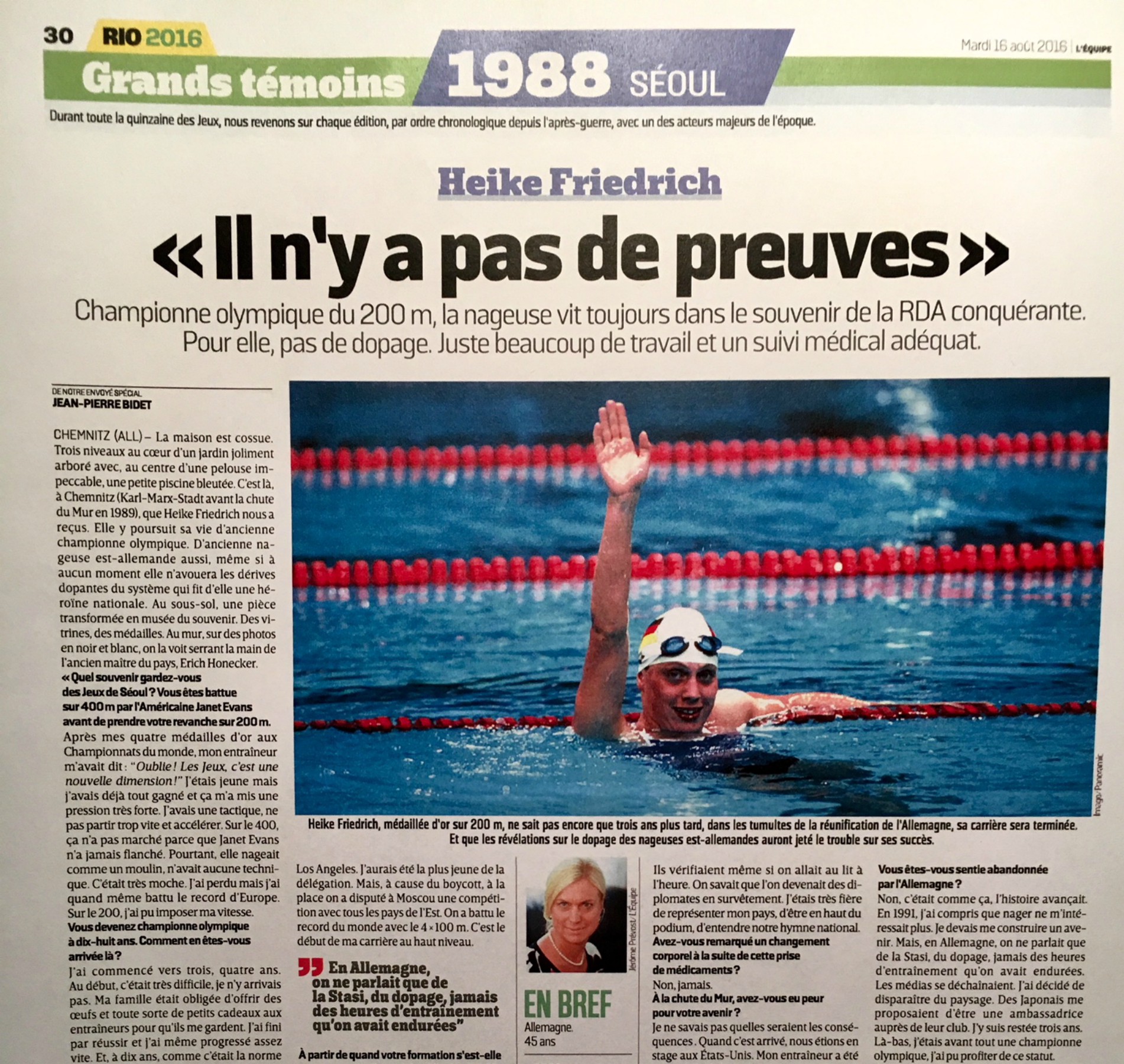 Sportzeitung in Frankreich L´équipe 2016